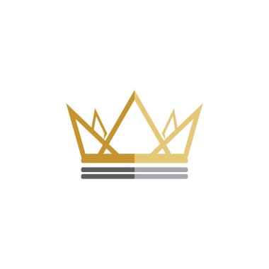Crown Logo Şablonu vektör çizimi tasarımı