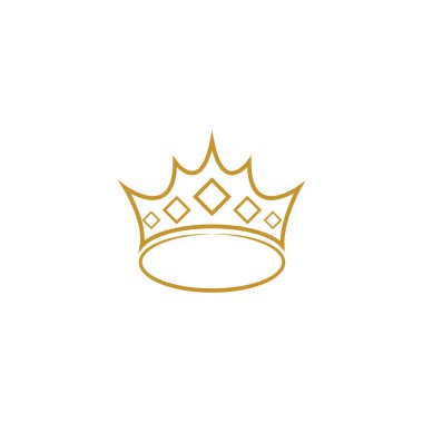 Crown Logo Şablonu vektör çizimi tasarımı