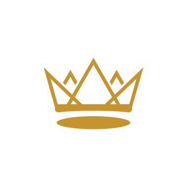 Crown Logo Şablonu vektör çizimi tasarımı