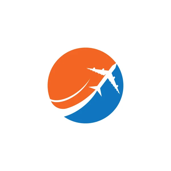 Vliegtuig Pictogram Vector Illustratie Ontwerp Logo Template — Stockvector