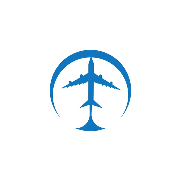 Icono Avión Vector Ilustración Diseño Logo Plantilla — Archivo Imágenes Vectoriales