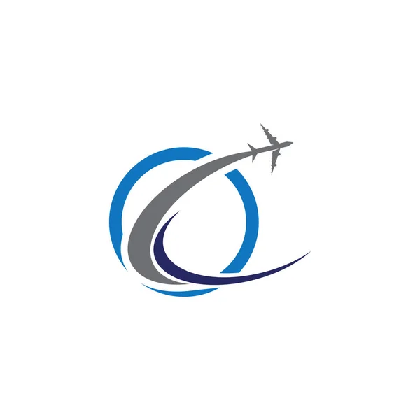 Vliegtuig Pictogram Vector Illustratie Ontwerp Logo Template — Stockvector