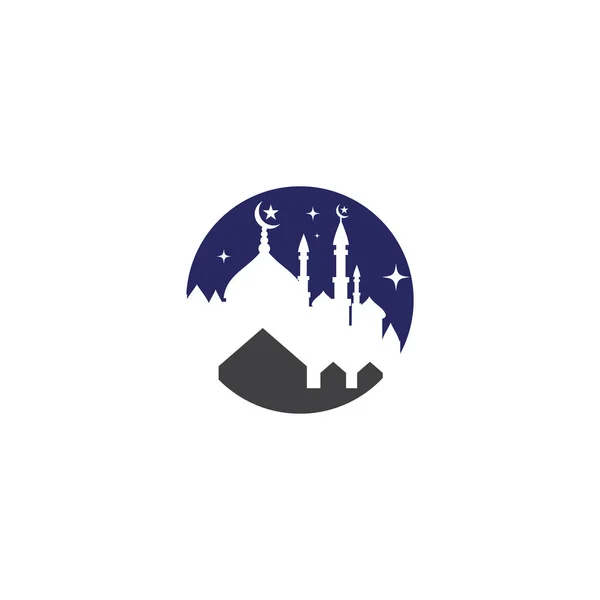 Логотип Мечети Векторный Символ Природы — стоковый вектор