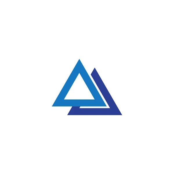 Triangel Logotyp Mall Vektor Ikon Illustration Design — Stock vektor