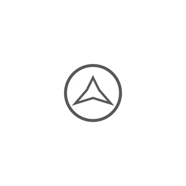 Triangle Logo Template Vector Icon Illustration Design — Stock Vector