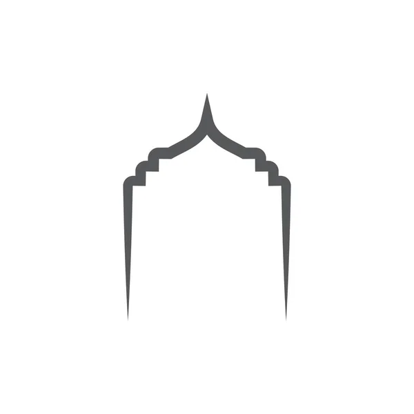 Шаблон Векторной Иконки Мечети — стоковый вектор