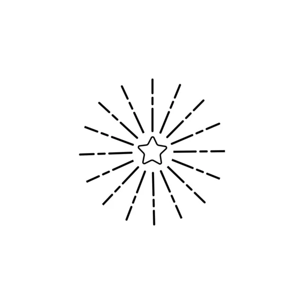 Fireworks Logo Templat Vektor Simbol Alam - Stok Vektor