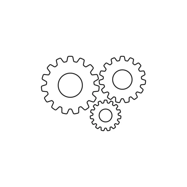 Gear Logo Vorlage Vektor Symbol Illustration Design — Stockvektor