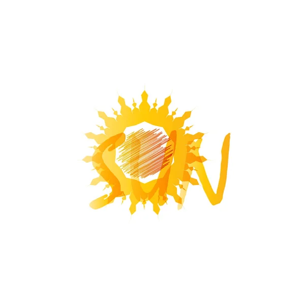 Sun Vector Illustration Icon Logo Template Design — Stock Vector