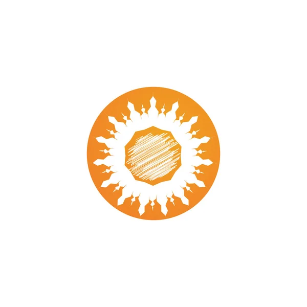 Sun Vector Illustration Icon Logo Vorlage Design — Stockvektor