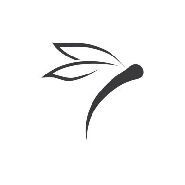 Yusufçuk resimleme simgesi tasarım şablonu vektörü