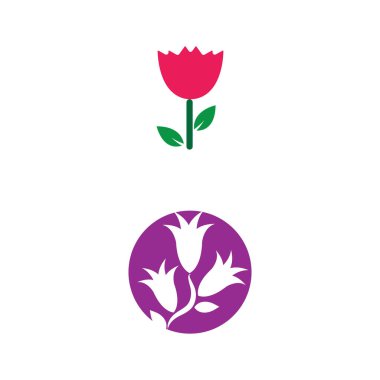 çiçek vektör tasarım şablonu çizimi