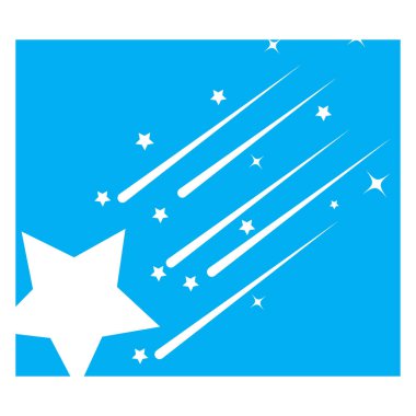 Yıldız simgesi şablon vektör illüstrasyon tasarımı