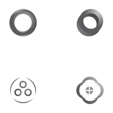 Acı halkaları vektör çizim şablonunu ayarla