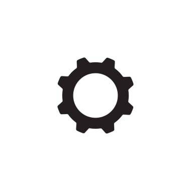 Gear Logo Şablonu vektör çizimi tasarımı