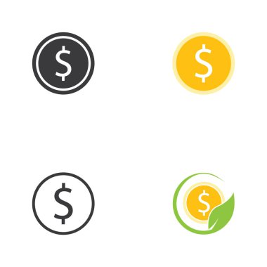  Dolar Logosu Şablonu vektör sembolü doğa