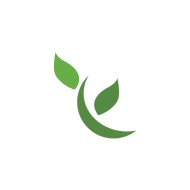 Yaprak Logo Şablonu vektör sembolü doğa