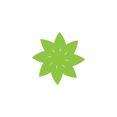 Yaprak Logo Şablonu vektör sembolü doğa