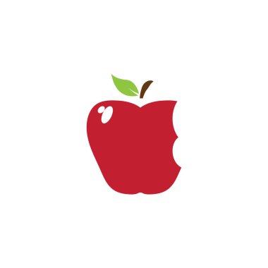 Apple vektör çizim simgesi logo şablonu