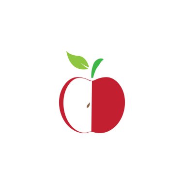 Apple vektör çizim simgesi logo şablonu
