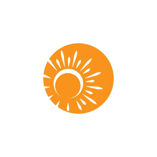 Sun Vector Ilustrație Icon Logo Design Șablon — Vector de stoc