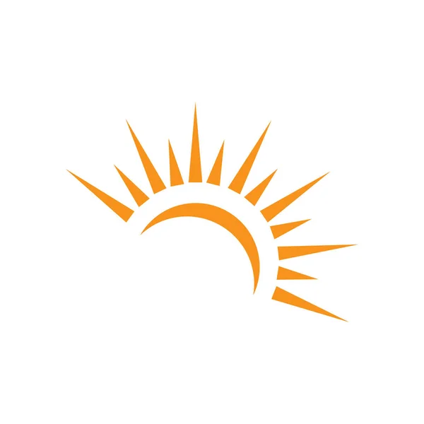 Sun Vector Ilustrație Icon Logo Design Șablon — Vector de stoc
