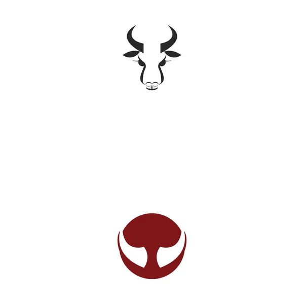 Horn Logo Template Vetor Símbolo Natureza — Vetor de Stock