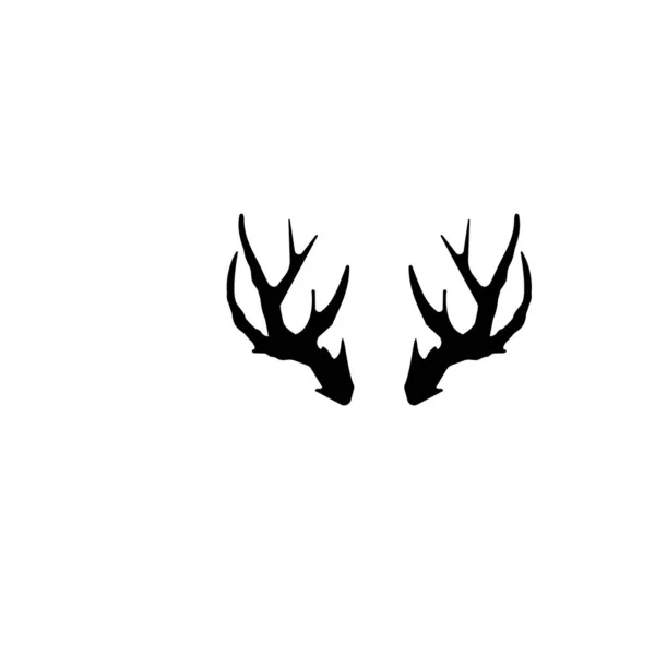 Horn Logo Template Vector Symbool Natuur — Stockvector