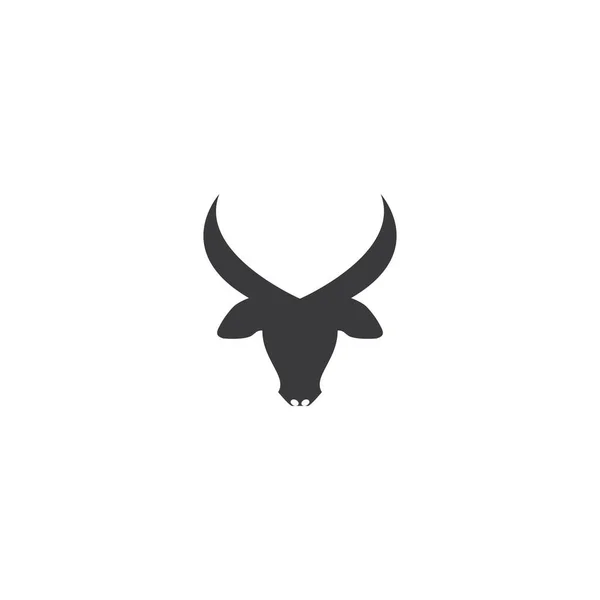 Horn Logo Mall Vektor Symbol Natur — Stock vektor
