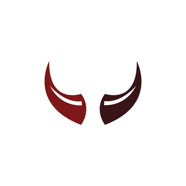 Horn Logo Template Vector Symbool Natuur — Stockvector