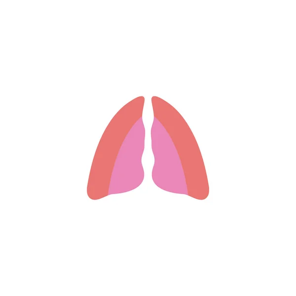 Lung Logo Template Vector Symbool Natuur — Stockvector