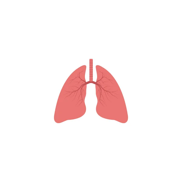 Lung Logo Template Vector Symbool Natuur — Stockvector