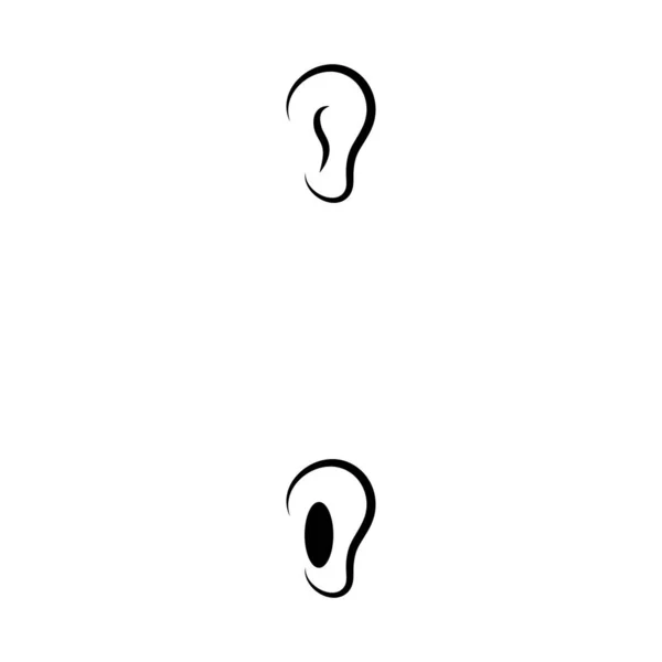 Дизайн Векторної Піктограми Слухового Логотипу — стоковий вектор