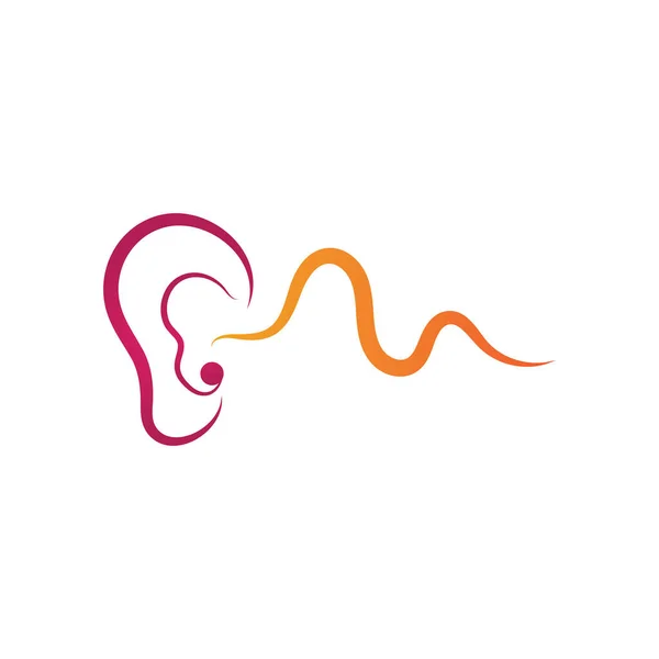Дизайн Векторної Піктограми Слухового Логотипу — стоковий вектор