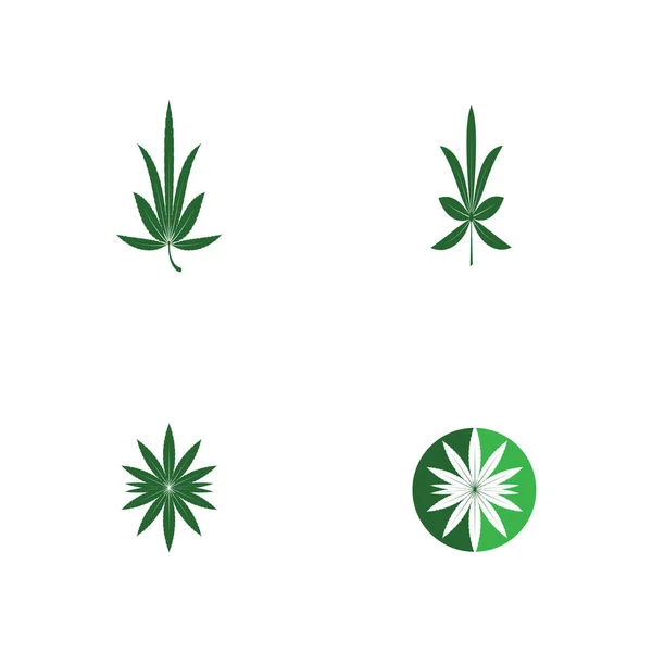 Vektorkészlet Cannabis Logo Template — Stock Vector