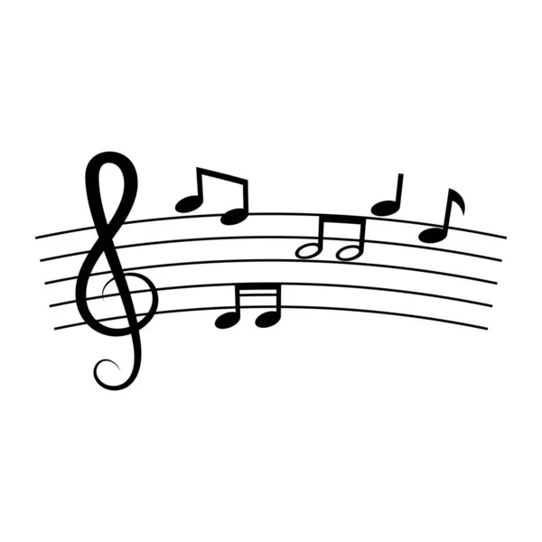 Musik Note Icon Vector — Stockvektor