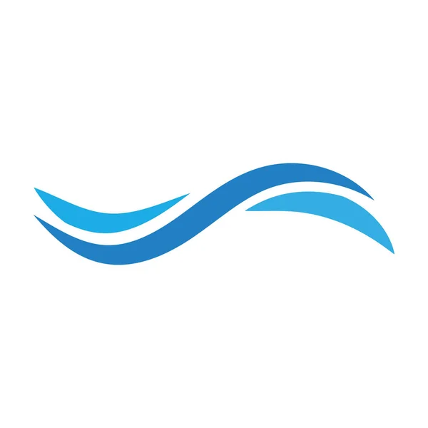 水波ロゴテンプレートベクトルシンボル自然 — ストックベクタ