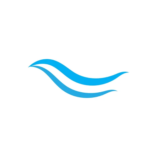 Agua Ola Logo Plantilla Vector Símbolo Naturaleza — Vector de stock