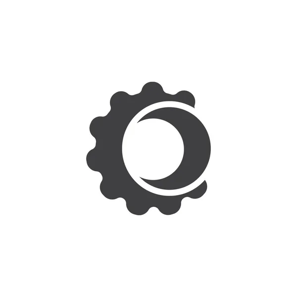 Gear Logo Vorlage Vektor Symbol Illustration Design — Stockvektor