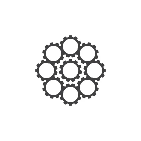 Gear Logo模板矢量图标设计 — 图库矢量图片