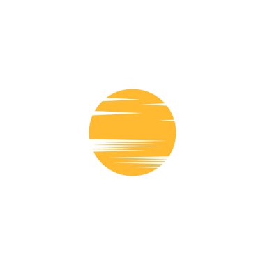 Güneş Vektörü illüstrasyon Simgesi Logo Şablonu tasarımı