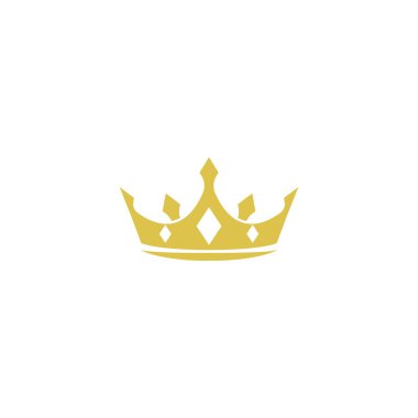 Crown Logo Şablonu vektör çizimi tasarımı