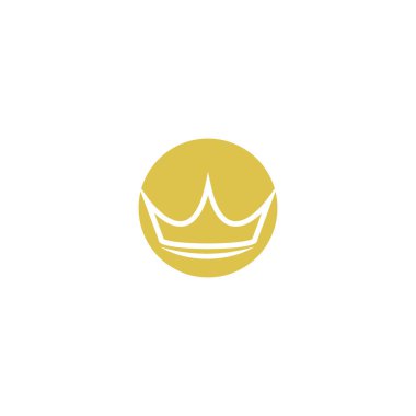 Crown Logo Şablonu vektör çizimi tasarımı