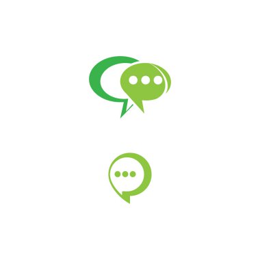 Sohbet Logosu Şablonu vektör sembolü doğa