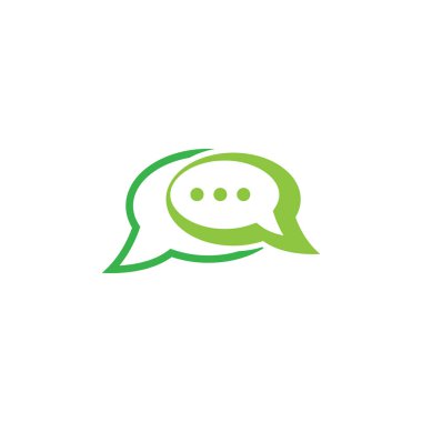 Sohbet Logosu Şablonu vektör sembolü doğa