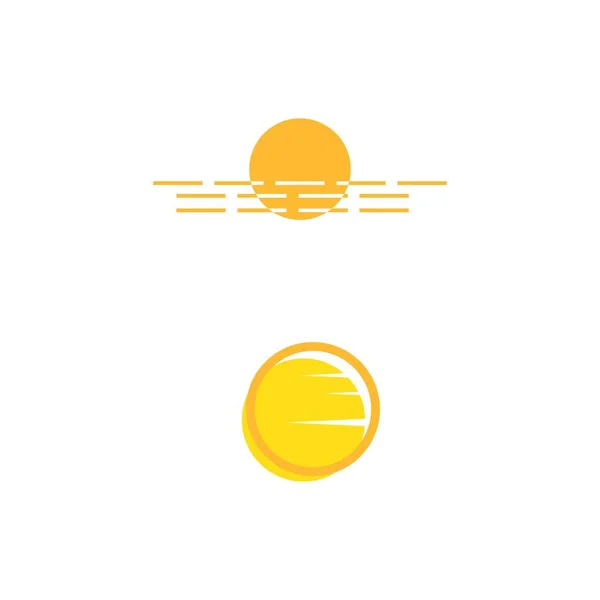 Illustration Vectorielle Soleil Icône Modèle Logo — Image vectorielle