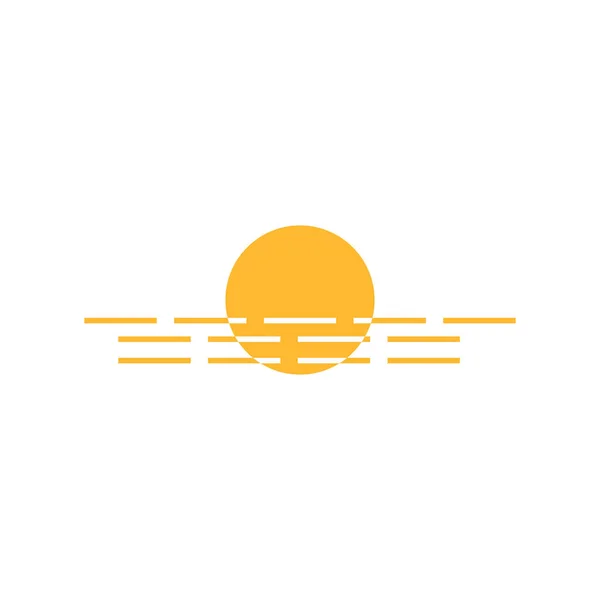 Sun Vector Ilustração Icon Logo Template Design — Vetor de Stock