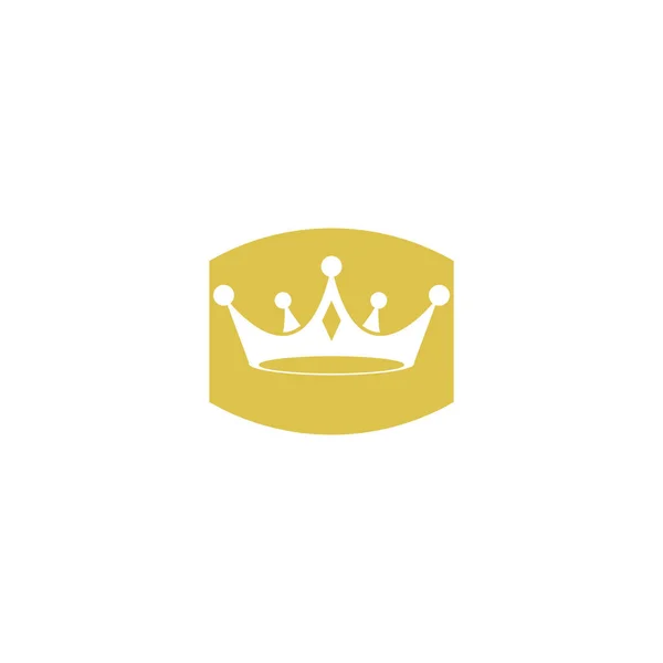 Корона Логотип Шаблон Векторний Дизайн Ілюстрації — стоковий вектор
