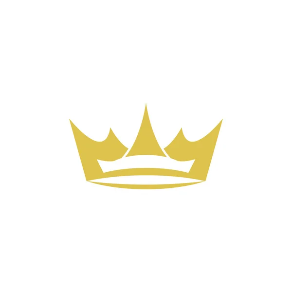 Crown Logo Template Vetor Ícone Ilustração Design —  Vetores de Stock