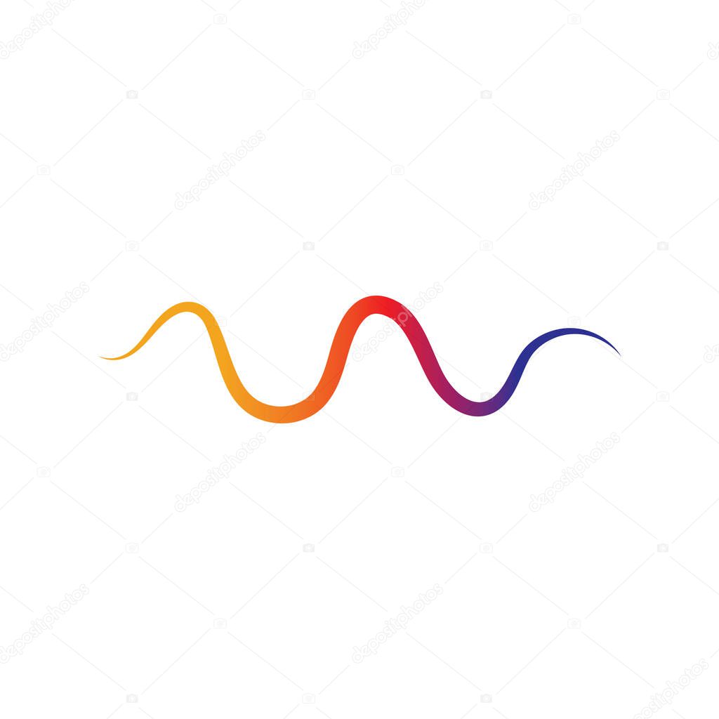 Audio technology, music sound waves vector icon illustration